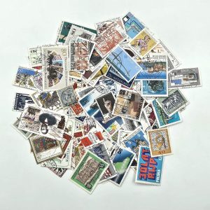 100'lü Damgalı Dünya Pulları Seti