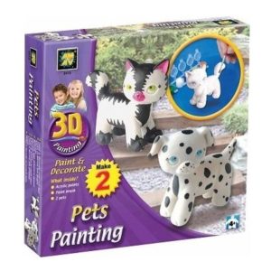 3D Boyama Kedi Ve Köpek Boyama Seti - Kendin Boya Setleri