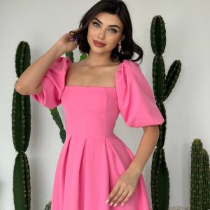 Benjamin Çan Etekli Midi Boy Elbise