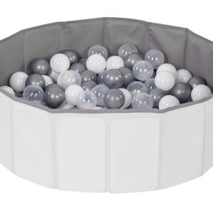 Comfymax Katlanır Ekru Oyun Alanı ve Top Havuzu – 100 Top