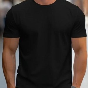 Erkek Kısa Kollu Bisiklet Yaka Iki Iplik Bluz