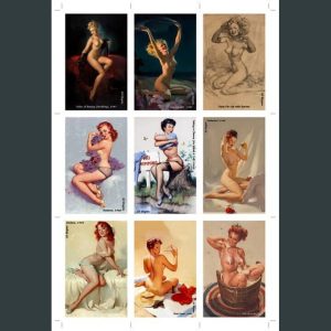 Gil Elvgren Çizimleri Kartpostal Seti - 4