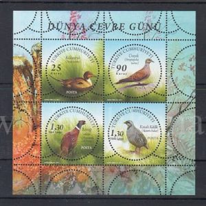 2011 Dünya Çevre Günü (''Kuşlar'') Anma Bloğu B 91 - MNH