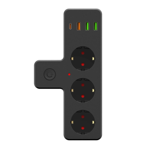 Termal Akım Korumalı Isıya Dayanıklı 3’lü Priz 3x Usb 1x Type-c