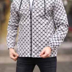 Unisex Kapüşonlu İçi Astarlı Yağmurluk - Gri