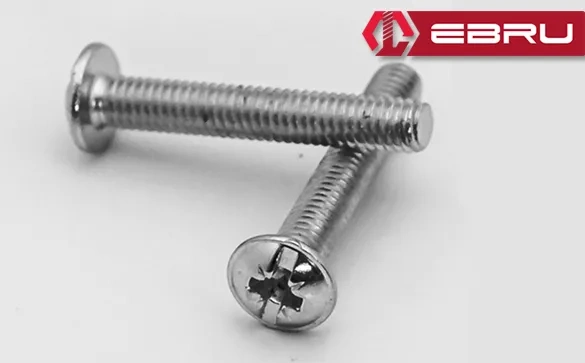 Yuvarlak Yıldız Başlı Rysb Kulp Vidası, Civata M4x35 - 50 Adet